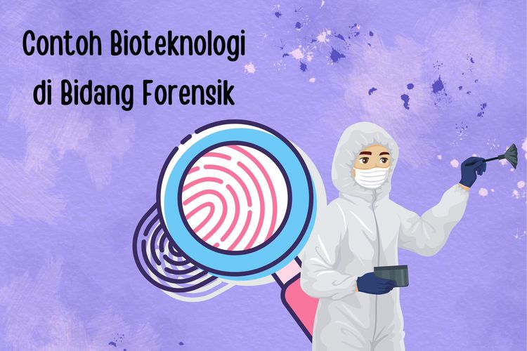 Bioteknologi memadukan berbagai ilmu dalam kajiannya. Salah satu contoh bioteknologi dalam bidang forensik adalah pengecekan sidik jari di TKP (Tempat Kejadian Perkara).