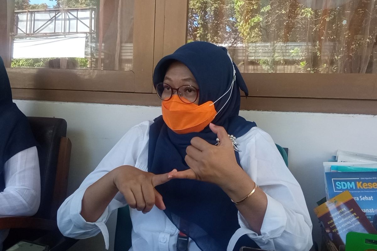 Berty Murtiningsih saat ditemui di Dinkes DIY dan menjelaskan program percepatan vaksin Covid-19 untuk lansia, Rabu (21/4/2021)