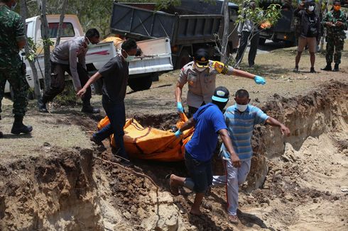 BERITA FOTO: Makam Massal Korban Gempa Palu, Luas 1.000 Meter Persegi untuk Seribu Jenazah