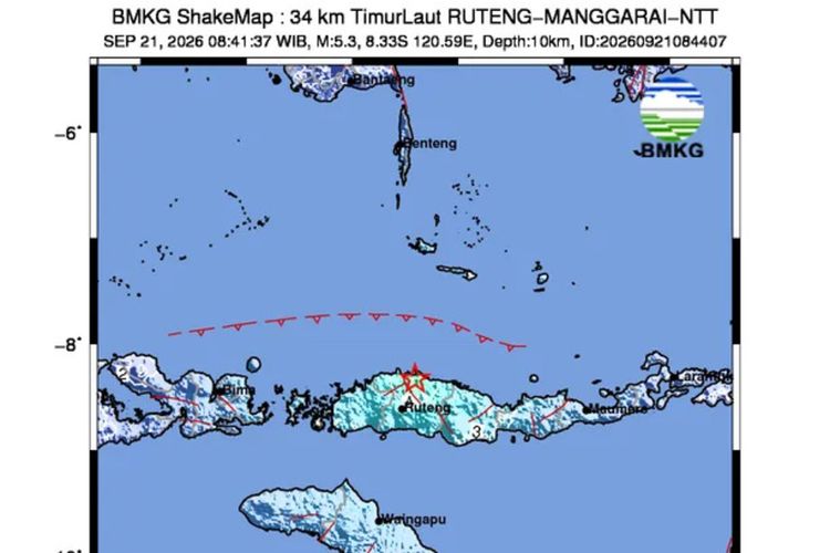 Gempa M 5,3 Guncang Manggarai, Getaran Dirasakan di 6 Wilayah