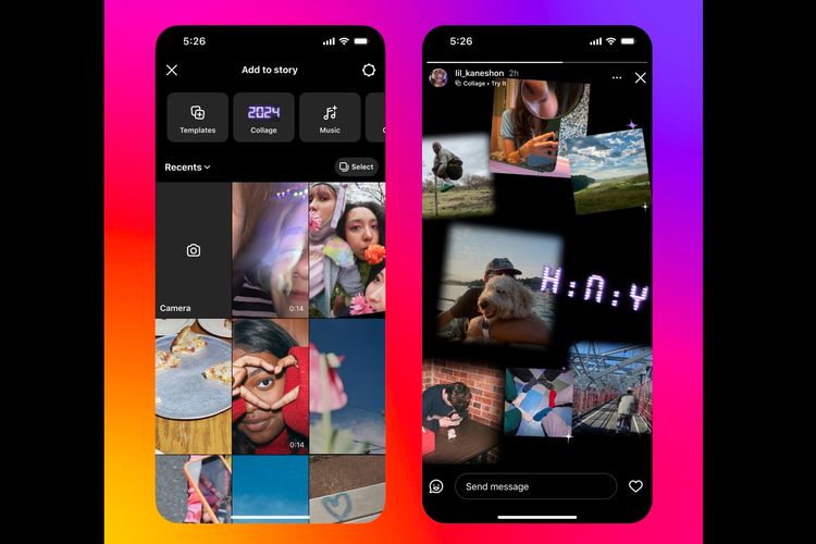 Instagram merilis fitur Collage, bersamaan dengan deretan fitur edisi akhir tahun 2024.
