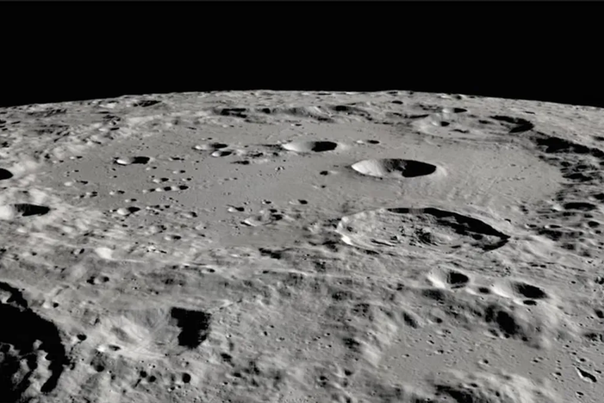 Ilustrasi permukaan Bulan