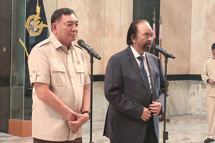 Isi Pertemuan Menhan dan Surya Paloh, Bicara soal Rencana Masuk Kabinet Prabowo?