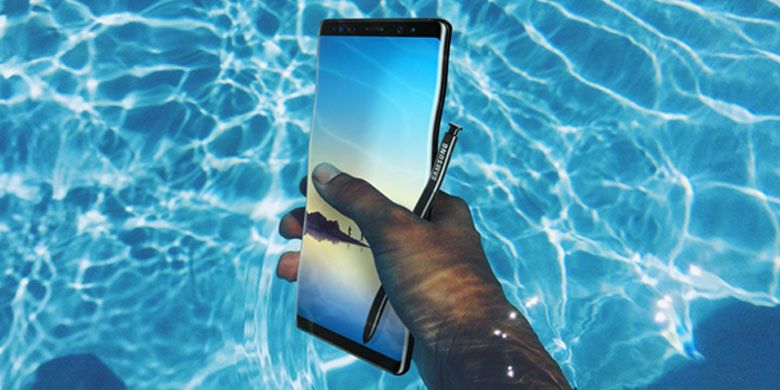 Galaxy Note8 juga andalkan fitur anti-air (water resistant).