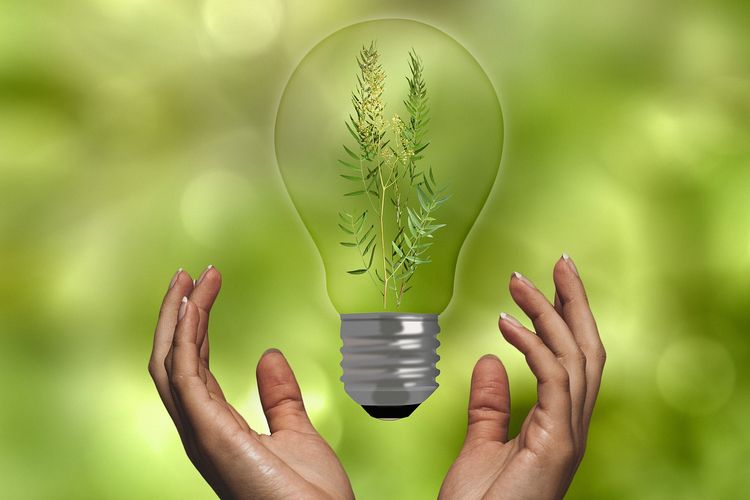 Ilustrasi energi baru dan terbarukan (EBT). 