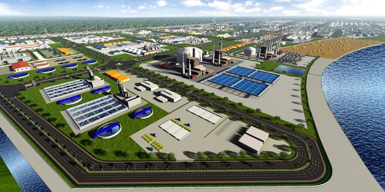 Denah pembangunan Pelabuhan Tanjung Carat. STCIndustry