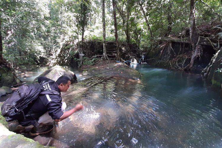 Sumber mata air yang berasal dari Hutan Desa Manjau.