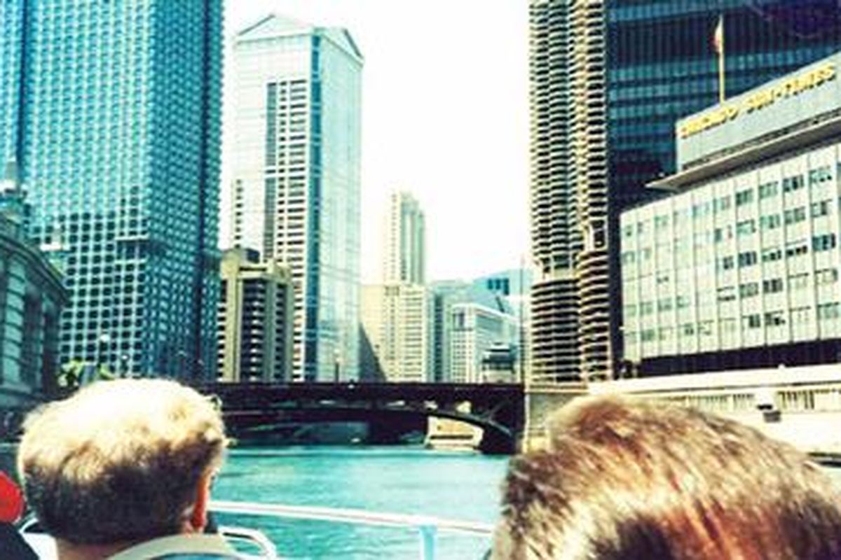 Salah satu sudut kota di Chicago