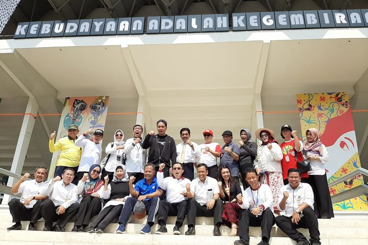 Pembukaan Pekan Kebudayaan Nasional (PKN) di Kompleks Istora Gelora Bung Karno, Jakarta, Senin (7/10/2019).