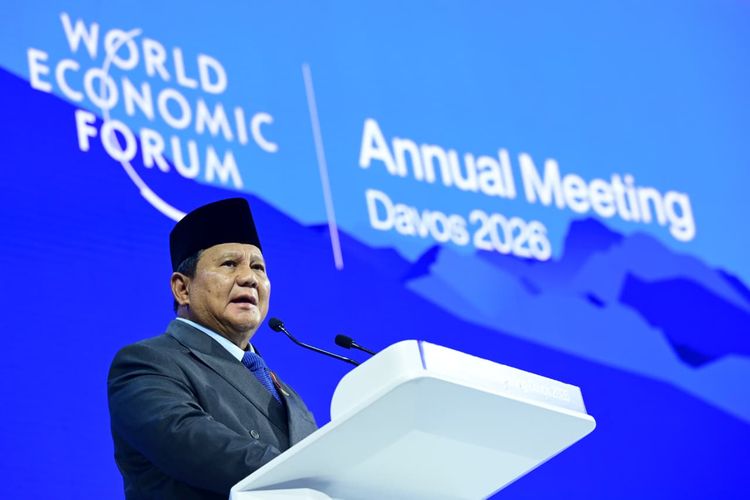Presiden RI Prabowo Subianto dalam World Economic Forum (WEF) 2026 di Davos, Swiss, pada Kamis (22/1/2026) 