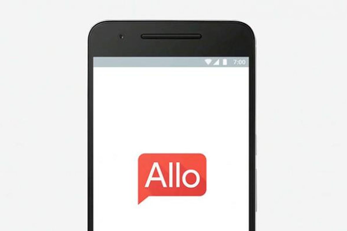 Ilustrasi aplikasi Google Allo