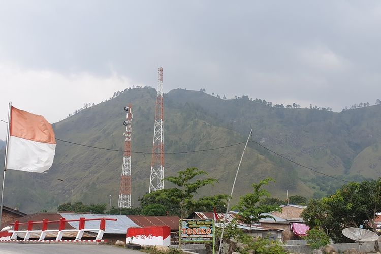 kabut asap di wilayah Tongging, Sumatera Utara, Sabtu (14/9/2019).