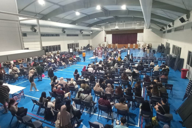 Pesta demokrasi Pemilu 2024 berlangsung meriah di Queensland, Australia, Sabtu (10/2/2024).