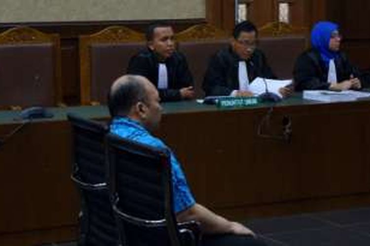 Kasubdit Kasasi Perdata, Direktorat Pranata dan Tata Laksana Perkara Perdata Mahkamah Agung, Andri Tristianto Sutrisna, sebagai terdakwa di Pengadilan Tipikor Jakarta, Kamis (10/8/2016).