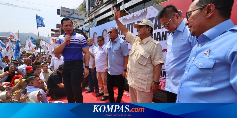 Kunjungi Warga di Pasar Raya Padang, Prabowo Ajak Masyarakat Sumbar Gunakan Hak Pilih