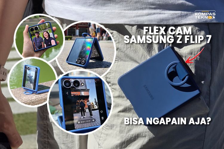 Ilustrasi menggunakan fitur Flex Cam di Samsung Galaxy Z Flip 7 selama di Tokyo, Jepang untuk bikin konten