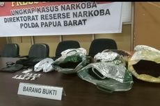 Polda Papua Barat Ungkap Peredaran Ganja 6,392 Kg dari Papua Nugini