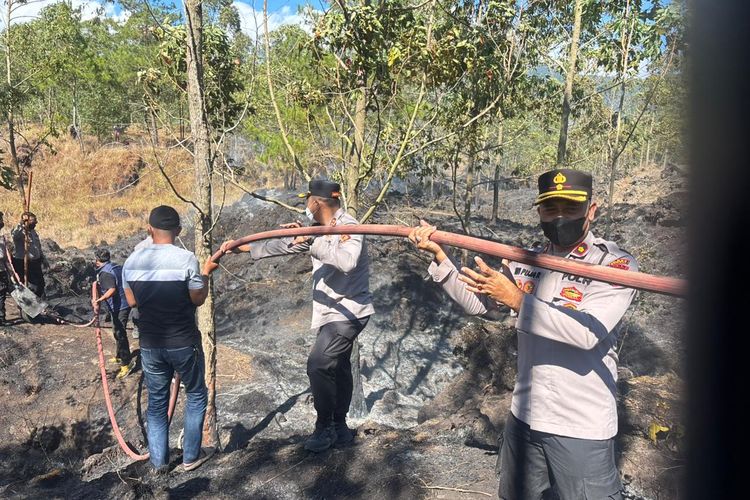 2 Hektare Hutan Gunung Batur di Bangli Terbakar, 2 Kali dalam Sebulan 
