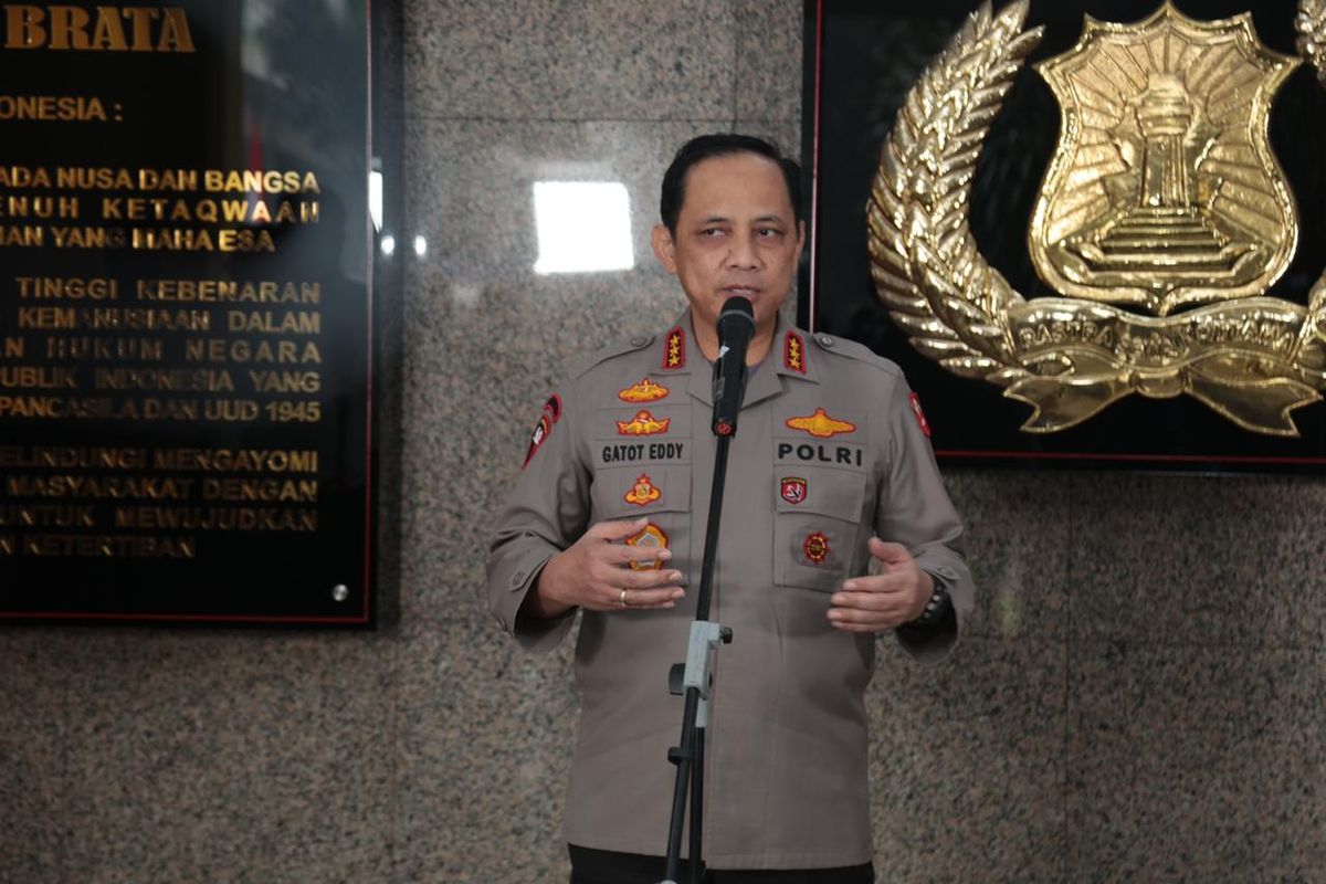 Wakapolri Komjen Gatot Eddy Pramono di Mabes Polri, Jakarta Selatan, Kamis (13/8/2020).