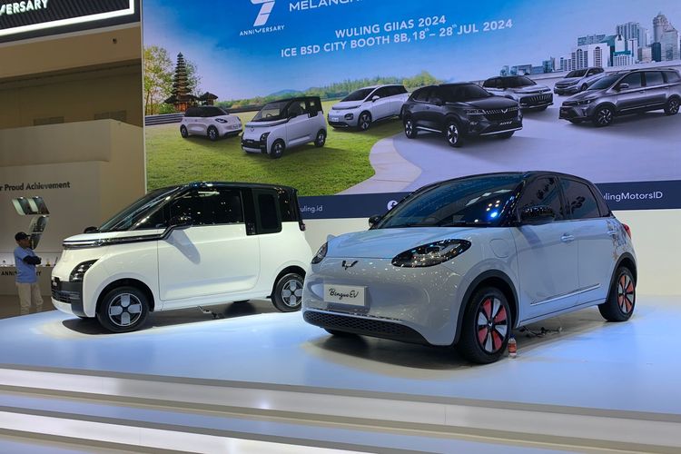 Ilustrasi mobil listrik Wuling di GIIAS 2024