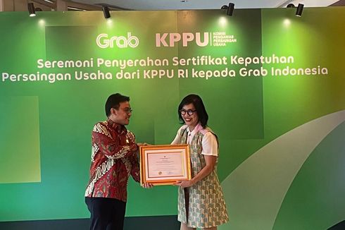 Grab Kantongi Sertikat Kepatuhan Persaingan Usaha dari KPPU