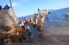 Detik-detik Jembatan Pulau Hatta Ambruk, Timses Menari Sambut Cabup Maluku Tengah