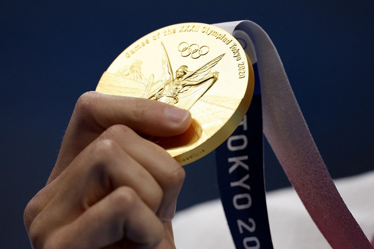 Medali emas Olimpiade Tokyo 2020.