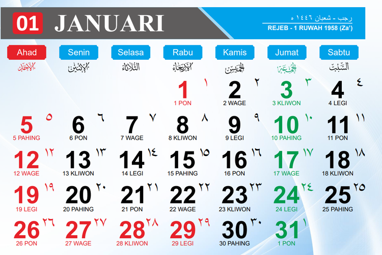 Tanggal 27 Januari 2025 Libur Apa? Cek Tanggal Merah Jelang Long Weekend