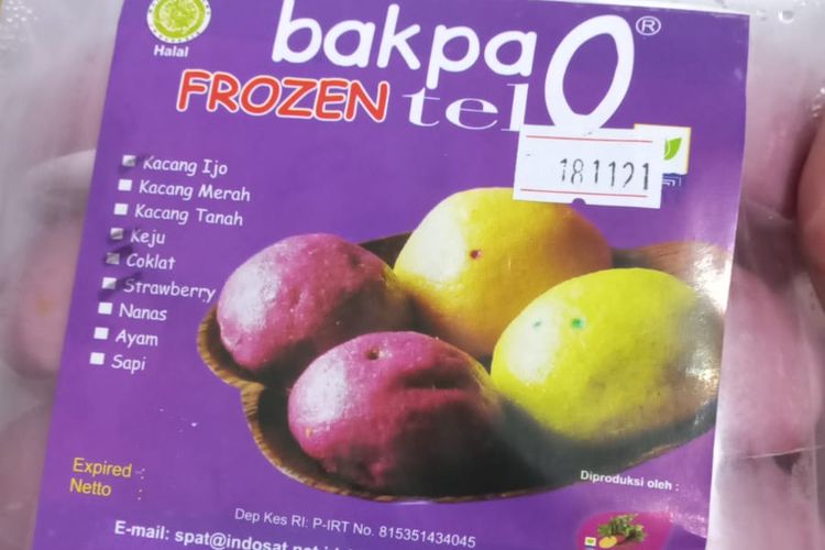 Ilustrasi bakpao telo frozen khas Malang.