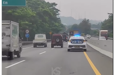 Video Viral, Mobil PJR Kejar Pikap di Tol Semarang bagai Adegan Game GTA