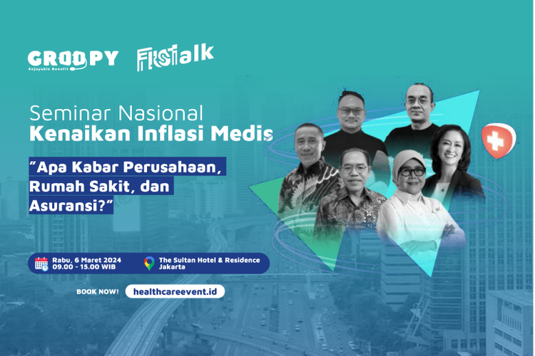 Groopy.id gelar seminar kesehatan untuk hadapi inflasi medis. 