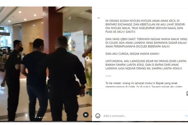 Video viral pria disebut colek anak-anak di Bontaro Exchange