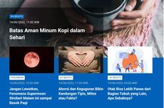 [POPULER SAINS] Batas Aman Minum Kopi | Fenomena Supermoon Stroberi | Aborsi Bikin Kandungan Tipis