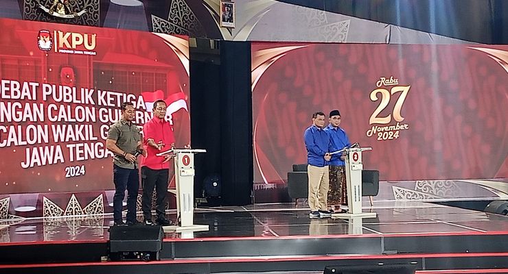 Update Hasil Quick Count Charta Politika Pilkada Jawa Tengah 2024, Data 100 Persen: Andika-Hendrar 41,56 Persen, Luthfi-Taj Yasin 58,44 Persen
