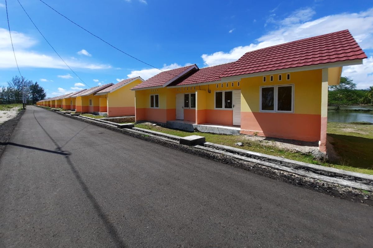 Pembanguan rumah khusus (rusus) di Kecamatan Batang Gasan, Kabupaten Padang Pariaman, Provinsi Sumatera Barat.