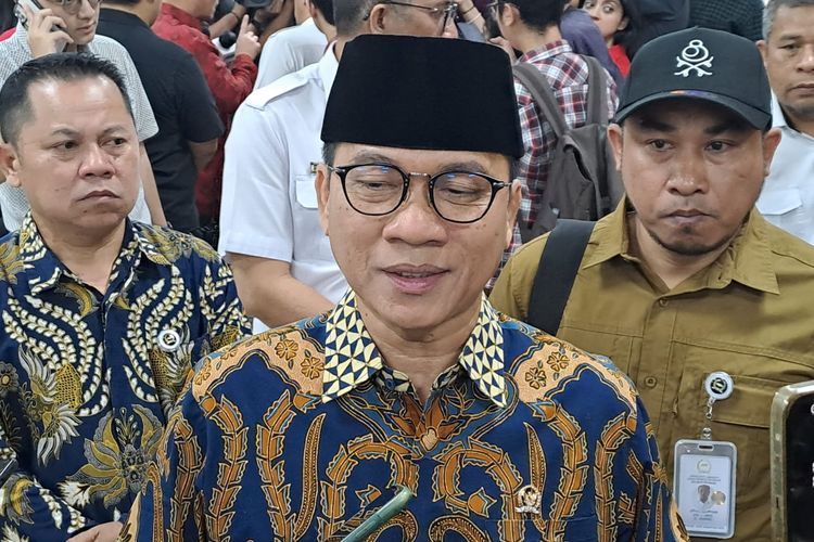Wakil Ketua Umum PAN Yandri Susanto saat ditemui di Gedung DPR/MPR, Senayan, Jakarta, Senin (14/8/2023).. 