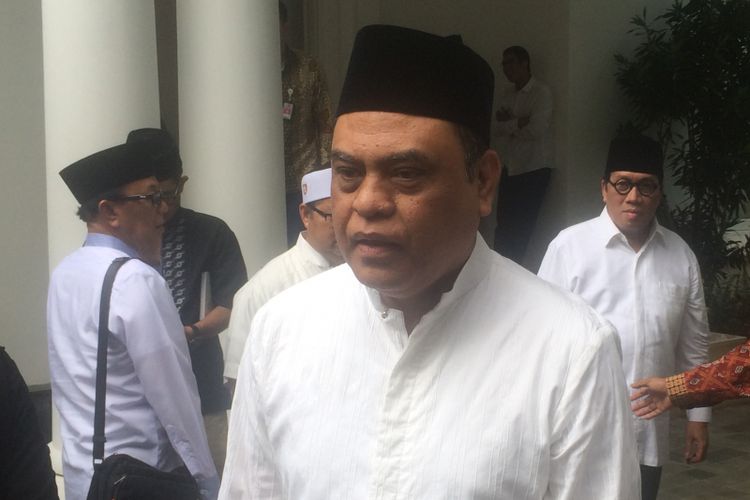 Wakapolri yang juga Wakil Ketua Umum Dewan Masjid Dakwah Indonesia (DMI) Komjen (Pol) Syafruddin saat ditemui di Kantor Dewan Masjid Indonesia (DMI), Jakarta, Sabtu (9/8/2018).