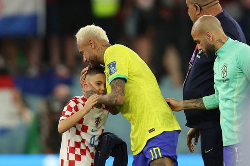 Momen Anak Perisic Hibur Neymar Usai Brasil Gugur di Piala Dunia 2022