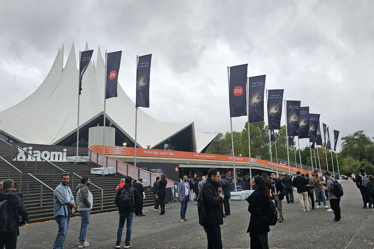 Suasana peluncuran Xiaomi 14T di Berlin, Jerman, Kamis (26/9/2024).