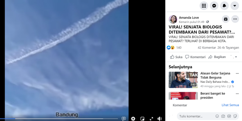 viral isu chemtrail