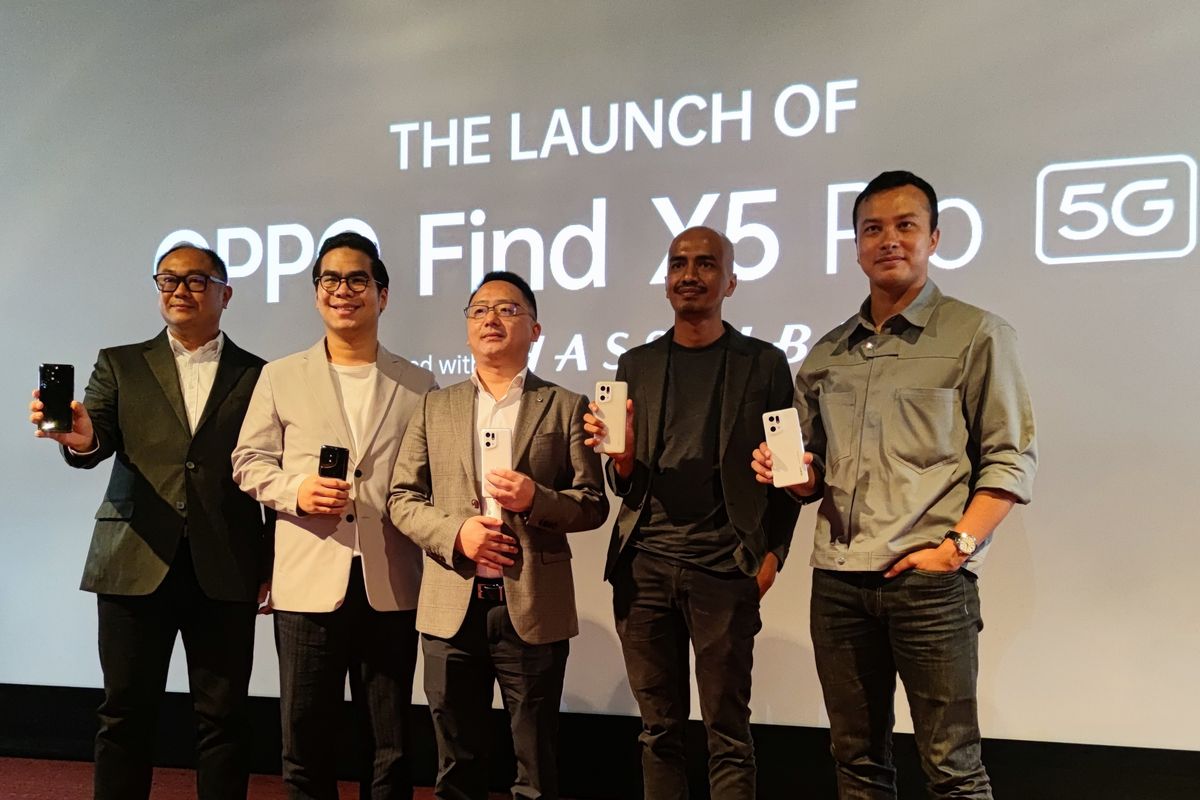 Peluncuran Oppo Find X5 Pro 5G di Indonesia, Kamis (2/6/2022).