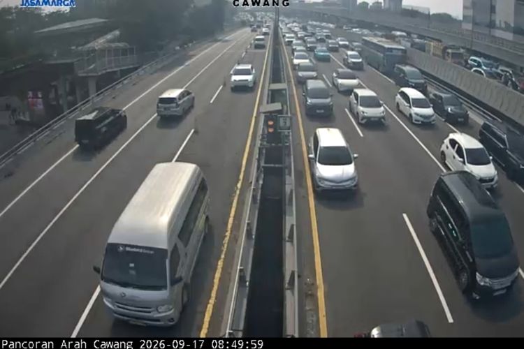 Lalu Lintas Tol Jakarta Kamis Pagi: Cawang-Kuningan Padat, Ada Contraflow di Beberapa Titik
