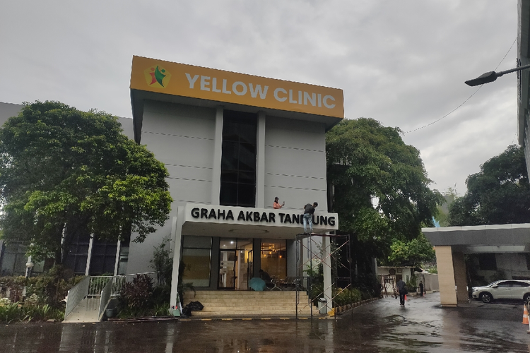 Tampak gedung Graha Akbar Tandjung di Kantor DPP Golkar, Jalan Anggrek Nelly Murni, Jakarta, Senin (18/10/2021).