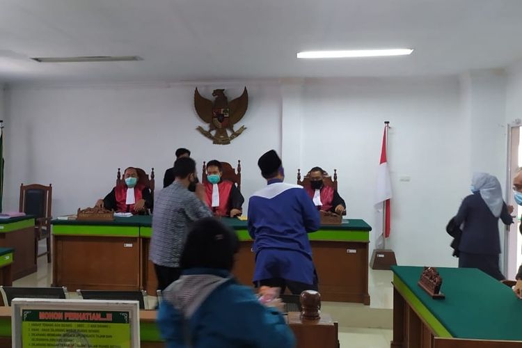 Sidang putusan anggota DPRD Makassar Andi Hadi Ibrahim Baso di Pengadilan Negeri Makassar, Senin (14/9/2020).