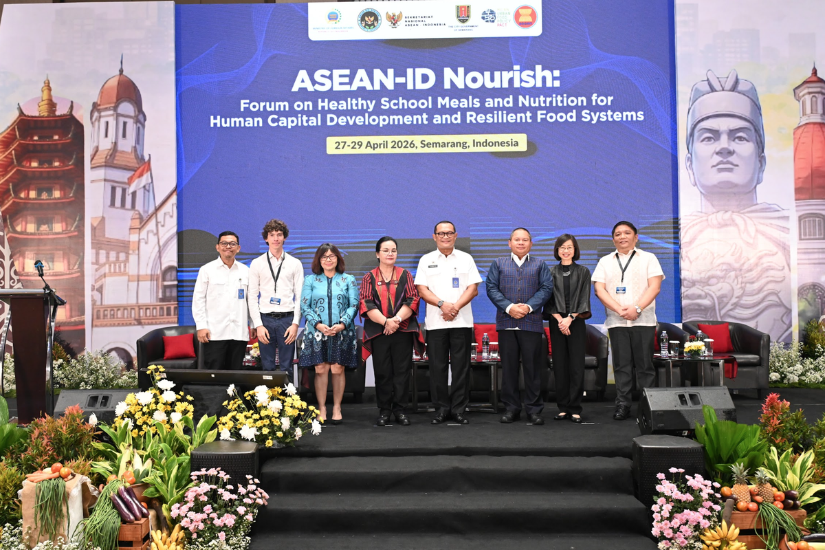 Kota Semarang sukses menjadi tuan rumah ASEAN?ID NOURISH: Forum on Healthy School Meals and Nutrition and and Nutrition for Human Capital Development and Resilient Food System yang berlangsung pada Senin-Rabu, 27?29 April 2026. 