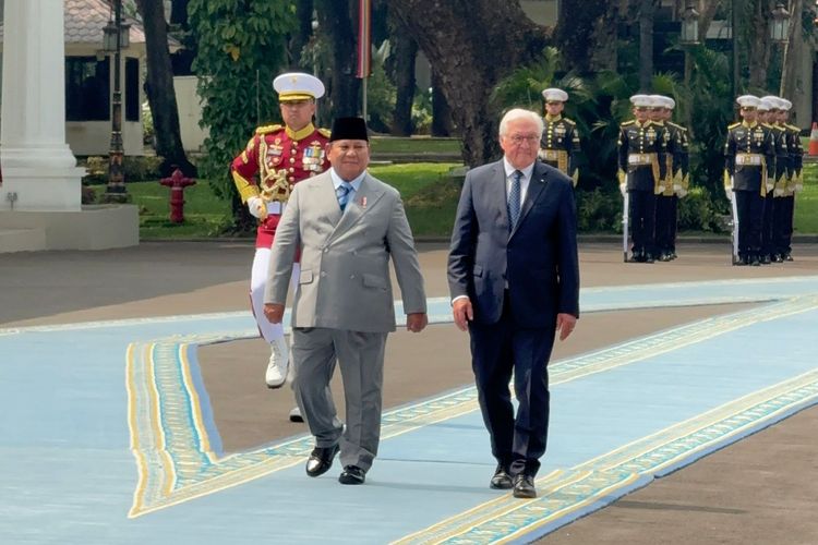 Presiden Jerman Temui Prabowo di Istana, Dikawal Pasukan Berkuda