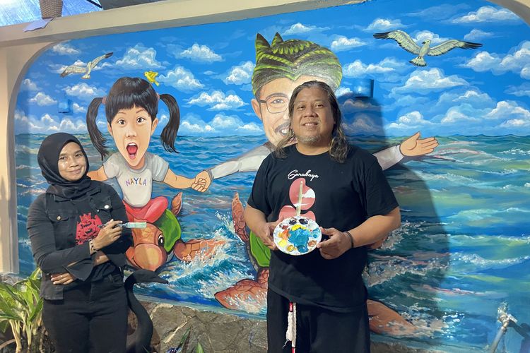 Kisah Pasutri Pelukis di Surabaya Temukan Rasa Cukup pada Keindahan Karya