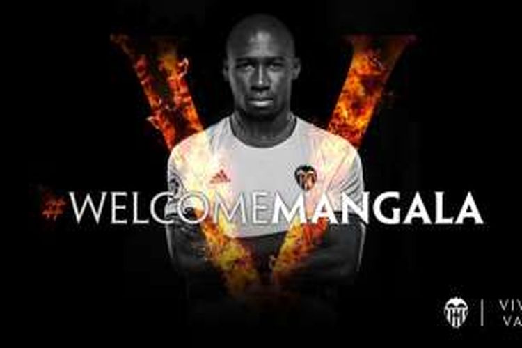 Valencia mengumumkan peminjaman Eliaquim Mangala, Rabu (31/8/2016).