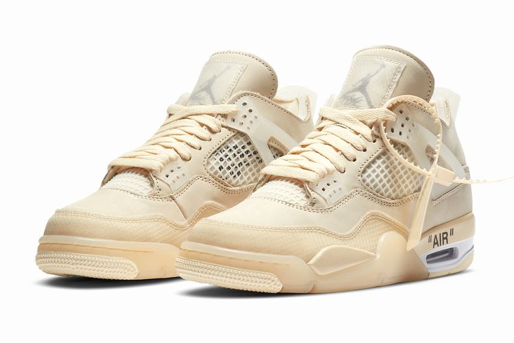 Air Jordan 4 x Off-White Sail