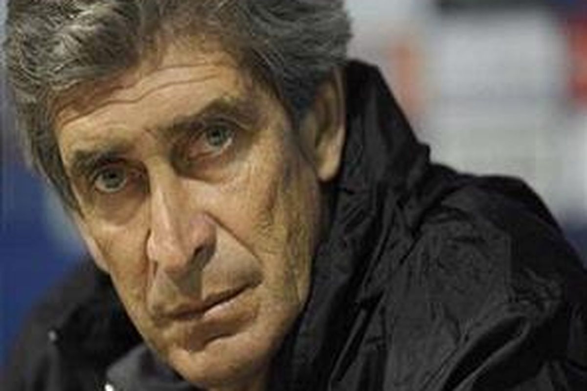 Pelatih Real Madrid, Manuel Pellegrini.